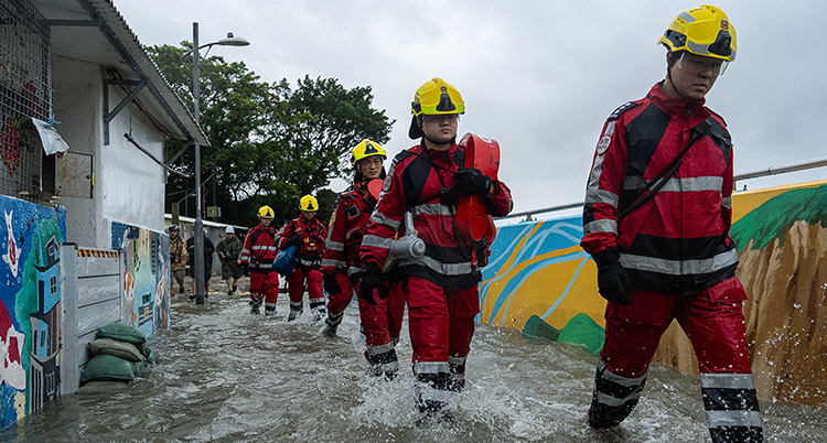 Hong Kong Asia Typhoon