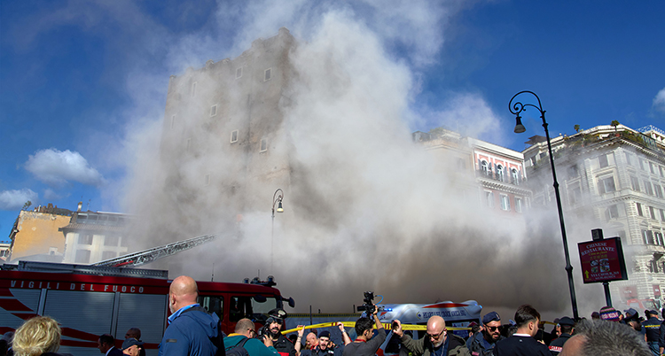 APTOPIX Italy Medieval Tower Collapsed