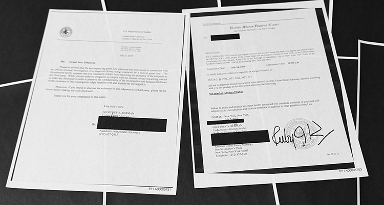 Justice Department Jeffrey Epstein