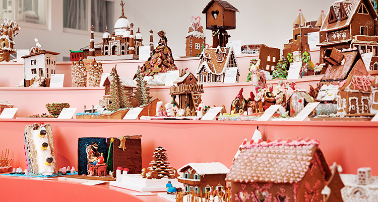 Flera hus står på rader.