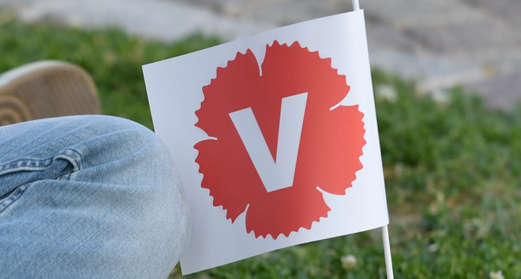 Vänsterpartiets symbol är en röd nejlika.