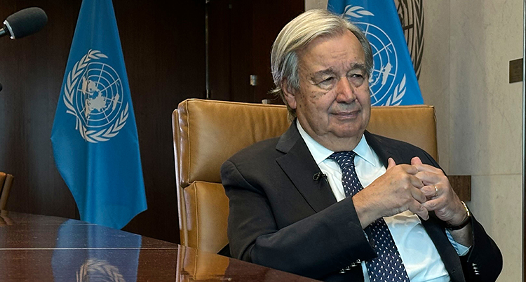 UN Secretary General AP Interview
