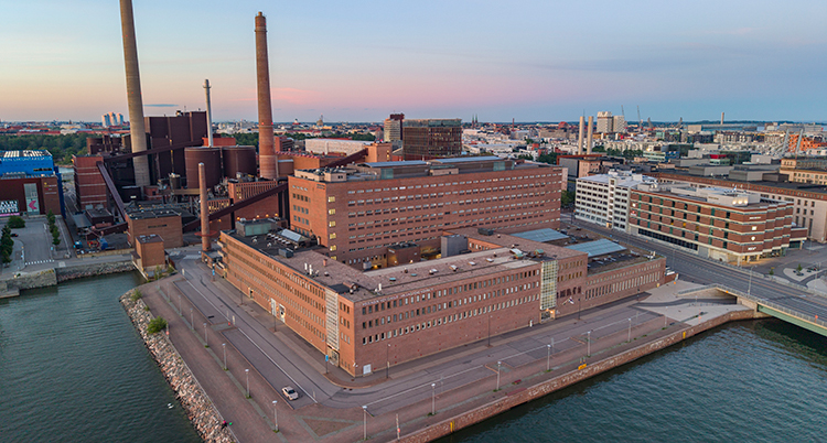 Ett stort hus i Helsingfors.