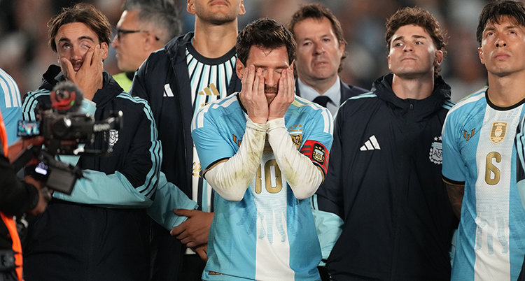 APTOPIX Argentina Messi Farewell Soccer