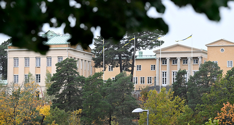 Några stora hus.